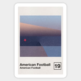 American Football 3 / Minimalist Graphic Poster Art Design Sticker